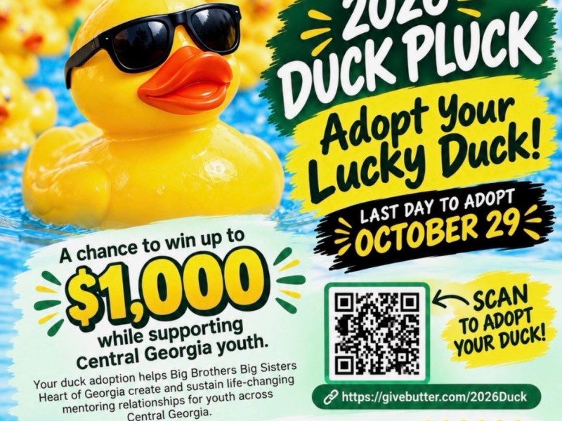 Big Brothers Big Sisters of Heart of Georgia launches 2026 Duck Pluck&nbsp;fundraiser